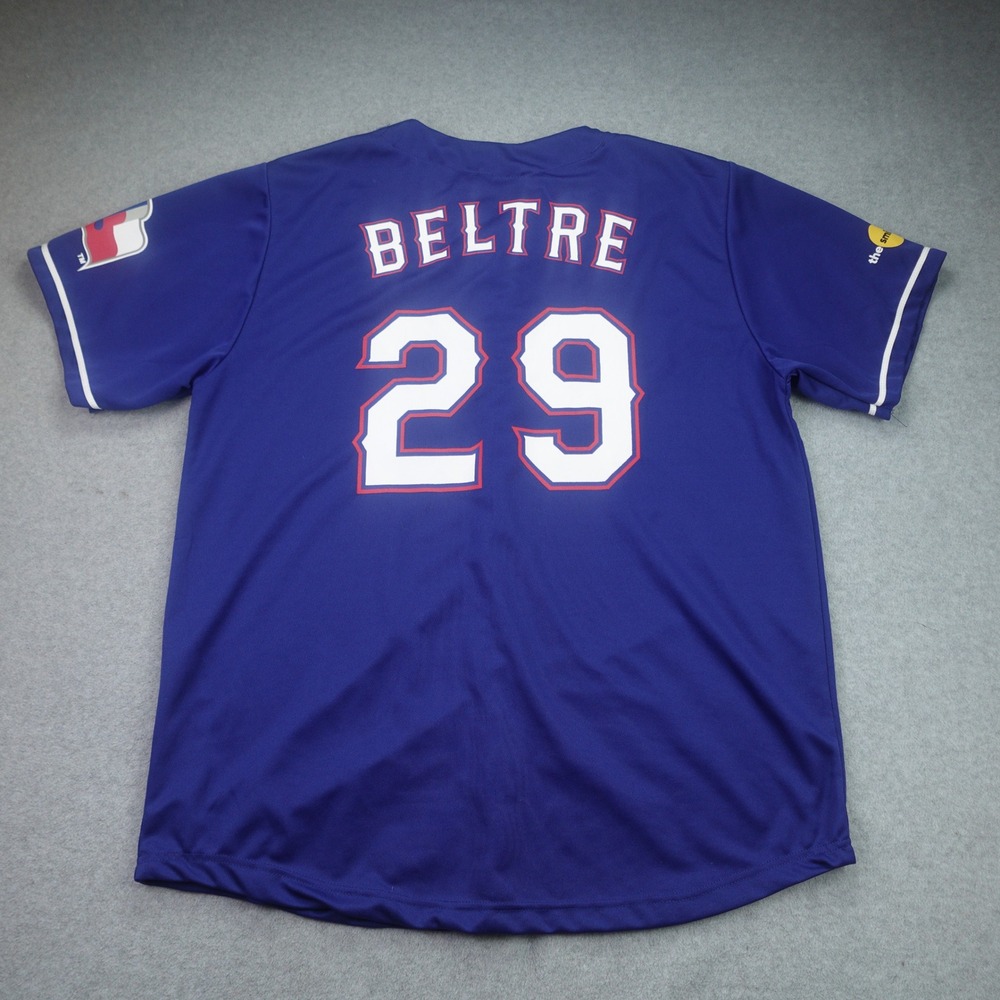 Adrian Beltre 29 Texas Rangers Jersey Mens XL Blue Stadium Giveaway SGA Match Up - Picture 3 of 10